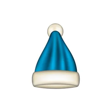 Winter cap in blue design Stock Illustration