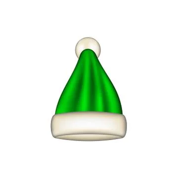 Winter cap in green design Stock Illustration