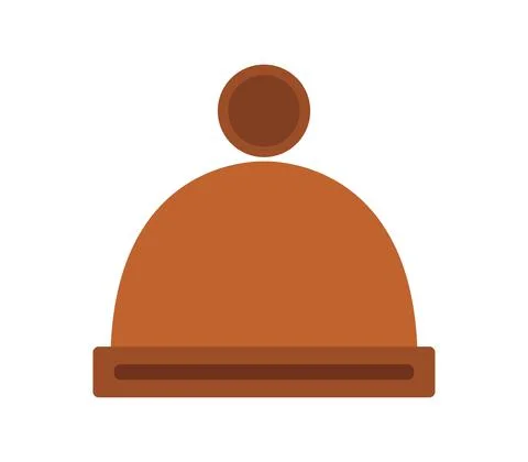 Winter cap icon illustrated in vector on white background イラスト素材