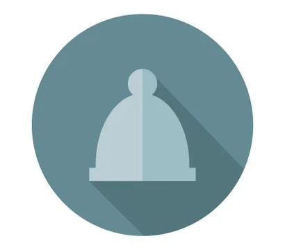 Winter cap icon on white background Stock Illustration