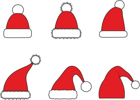 Winter cap set. Stock Illustration