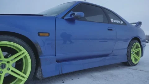 Winter Car racing Stock Footage 157486726