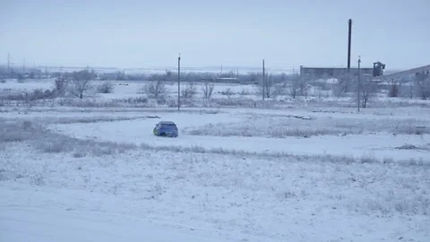 Winter Car racing Stock Footage 157486775
