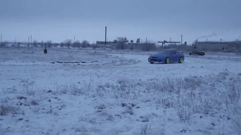 Winter Car racing Stock Footage 157498416