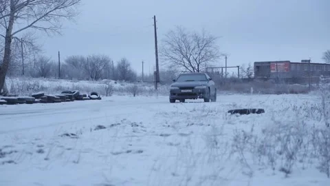 Winter Car racing Stock Footage 157498430