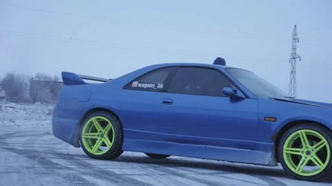 Winter Car racing Stock Footage 157498499