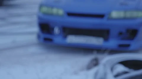 Winter Car racing Stock Footage 157498608