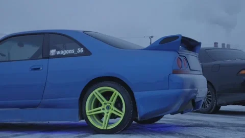 Winter Car racing Stock Footage 157498651