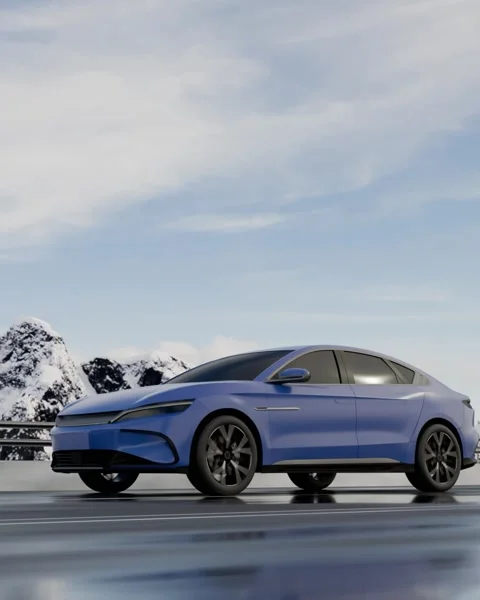 Winter car trip to the mountains Stock-Footage 318140195