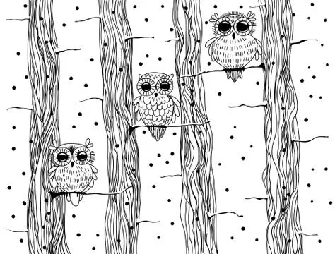 Winter card Stock Illustration