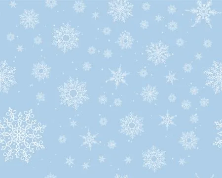Winter card snowflake pattern Stock Illustration