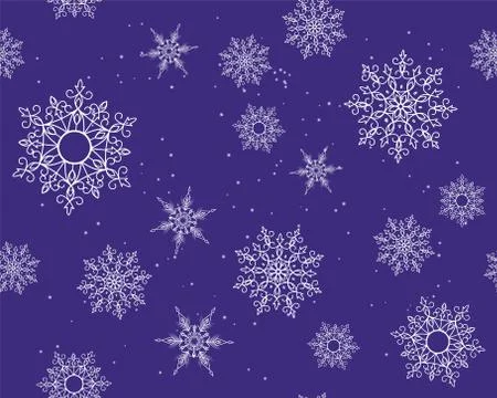 Winter card snowflake pattern Stock Illustration