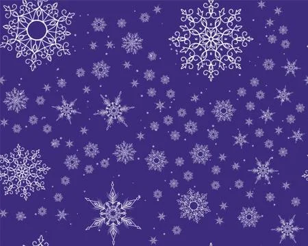 Winter card snowflake pattern Stock Illustration