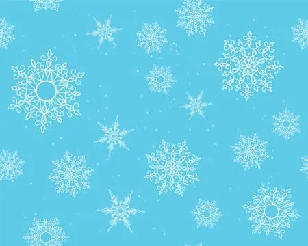 Winter card snowflake pattern Stock Illustration