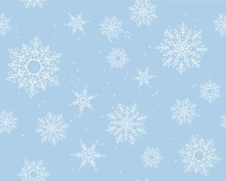 Winter card snowflake pattern Illustrazione stock