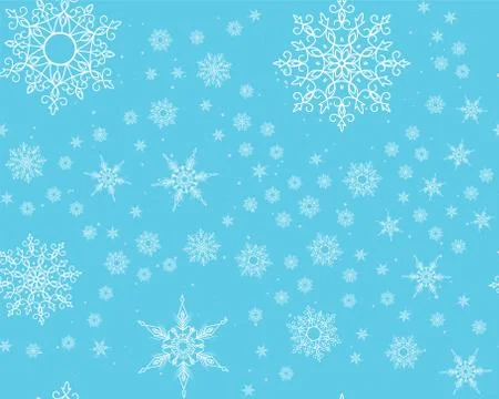 Winter card snowflake pattern Stock Illustration