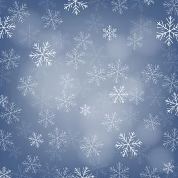 Winter card with snowflakes Illustrazione stock