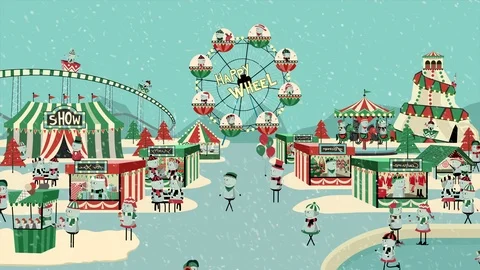 Winter carnival. Stock Footage 98482891