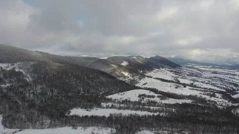 Winter Carpathians Stock Footage 122524334