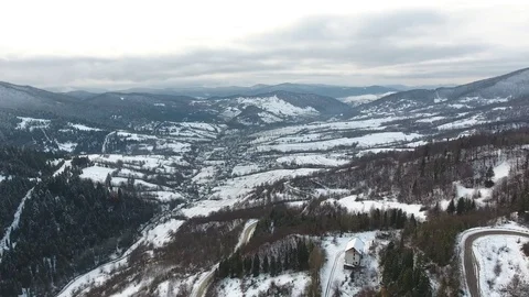 Winter Carpathians Stock Footage 122524465
