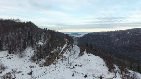 Winter Carpathians Stock Footage 122524494