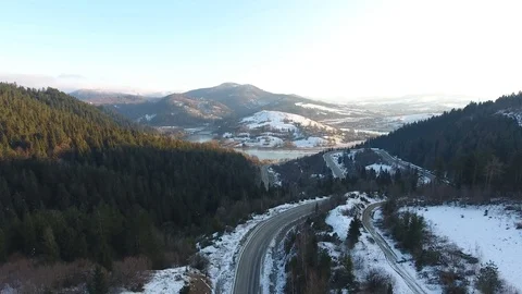 Winter Carpathians Stock Footage 122525876