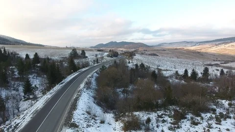 Winter Carpathians Stock Footage 122525896