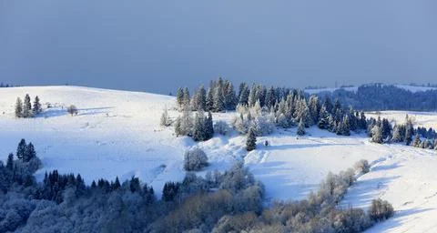 Winter in Carpathians 스톡 사진