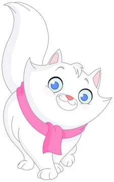 Winter cat Stock Illustration