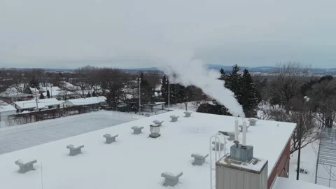 Winter chimney 003 Stock Footage 322924117