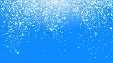 Winter Christmas Background with Blue Sky. Falling Christmas Shining Beautifu Stock Illustration