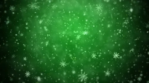 Winter Christmas background, falling snowflakes and stars Stock Footage 44151651