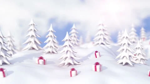 Winter Christmas background Stock Footage 164887554
