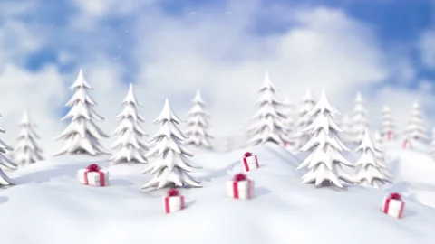 Winter Christmas background Stock Footage 165308141