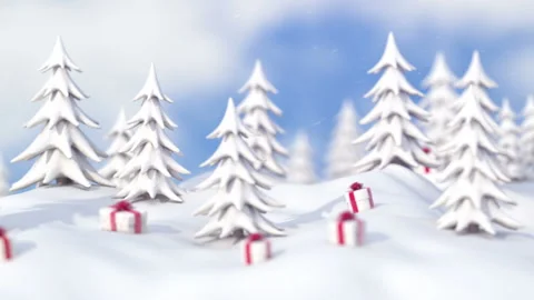 Winter Christmas background Stock Footage 167521443