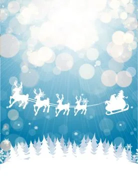 Winter christmas background Stock Illustration