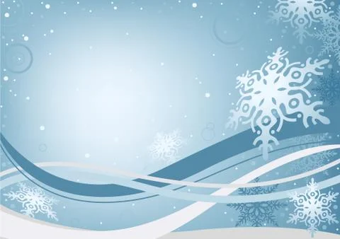 Winter Christmas Background Stock Illustration