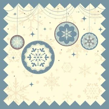 Winter Christmas background Illustrazione stock