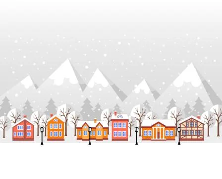 Winter Christmas background Stock Illustration