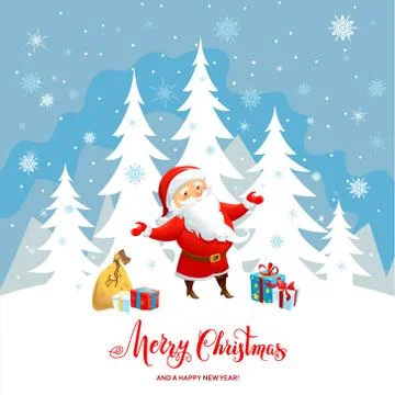 Winter Christmas background Stock Illustration