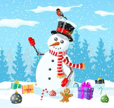 Winter christmas background. Stock Illustration