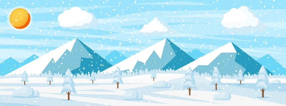 Winter Christmas Background. Stock Illustration