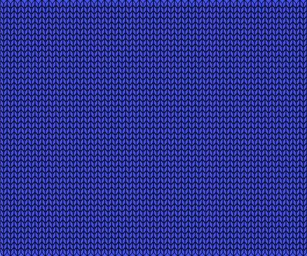 Winter Christmas background in the texture of a warm blue knitted sweater Stock Illustration