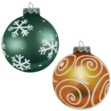 Winter Christmas Balls Illustrazione stock