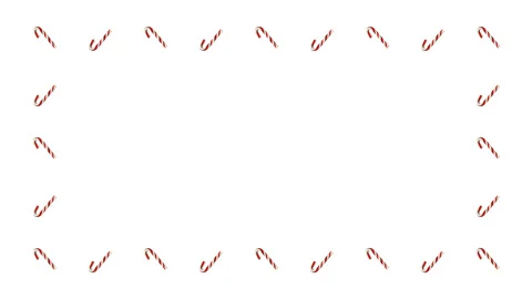 Winter Christmas Card with Candy Stuff Stock Footage 114488367