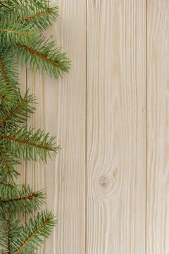 Winter Christmas pattern for Your design. Wooden background white. Stock Photos