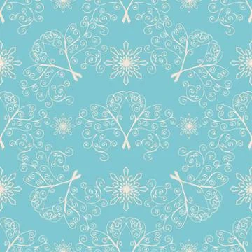 Winter Christmas seamless pattern Stock-Illustration