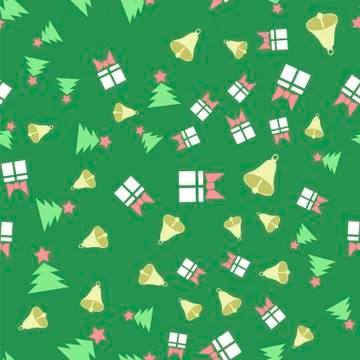 Winter Christmas Seamless Pattern Stock Illustration