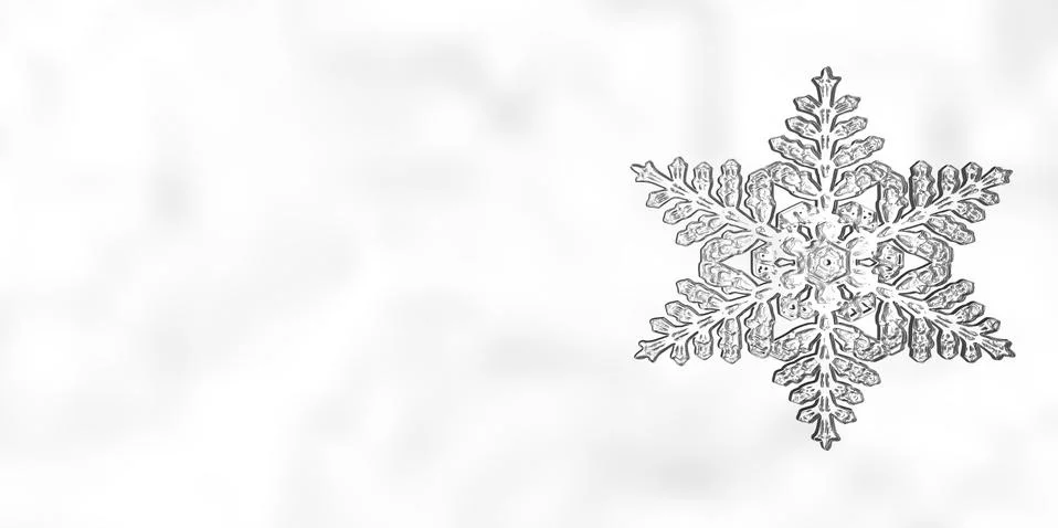 Winter Christmas Snowflake Background Stock Illustration