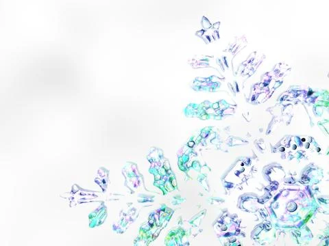 Winter Christmas Snowflake Background Stock Illustration